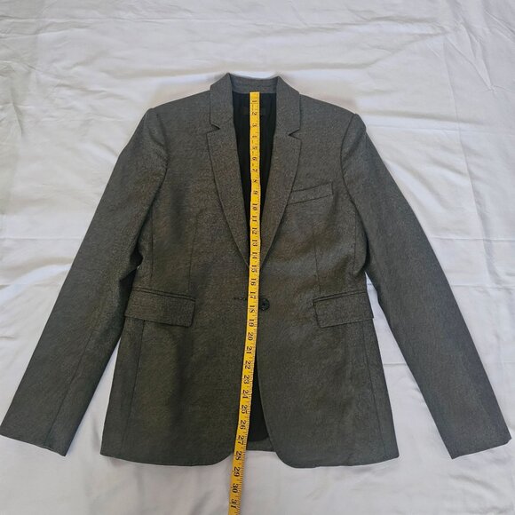 Joseph Gray Wool Blend Single Button Tailored Style Blazer Jacket Women's Sz 42 - Picture 12 of 12